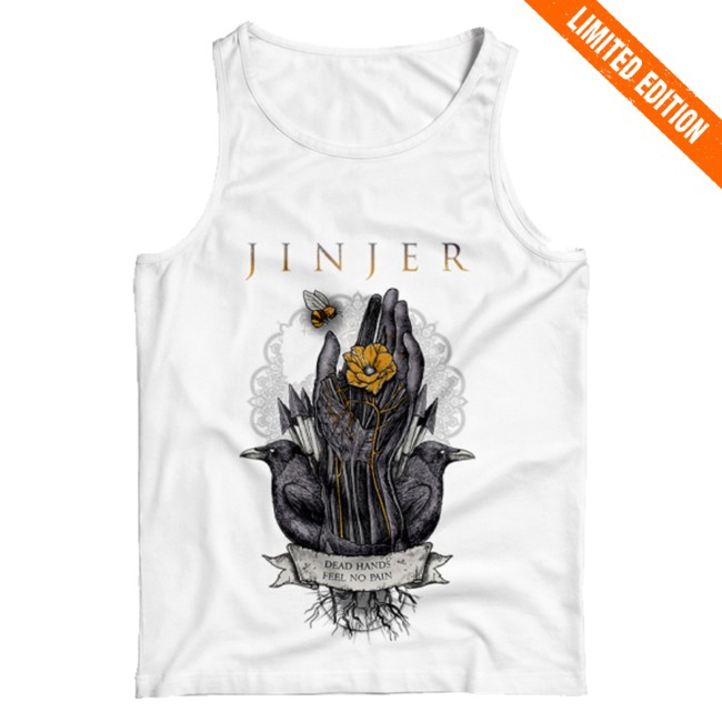kenny Jinjer Merch Shop Dead Hands Feel No Pain Tank White kenny Jinjer Merch Shop Dead Hands Feel No Pain Tank White