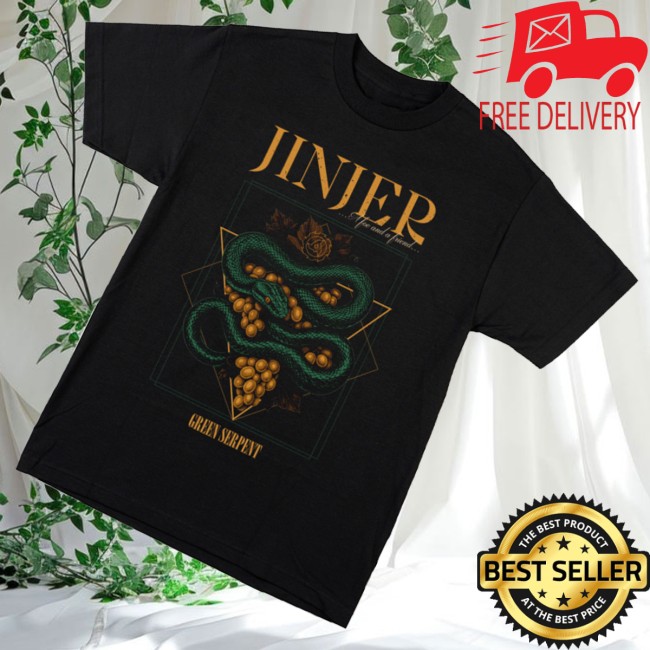 kenny Jinjer Merch Shop Green Serpent Black Shirt0 kenny Jinjer Merch Shop Green Serpent Black Shirt0