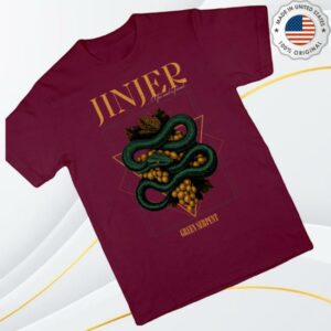kenny Jinjer Merch Shop Jinjer Green Serpent Maroon T Shirts kenny Jinjer Merch Shop Jinjer Green Serpent Maroon T Shirts