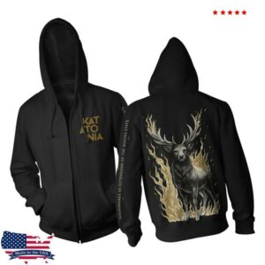 kenny Katatonia Merch Store Katatonia On Fire Zipped Hoodiea