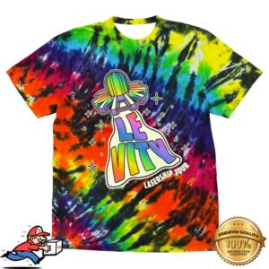 kenny Levity Merch Store Lasership Tour Beam Up Tee In Rainbow Tie Dye