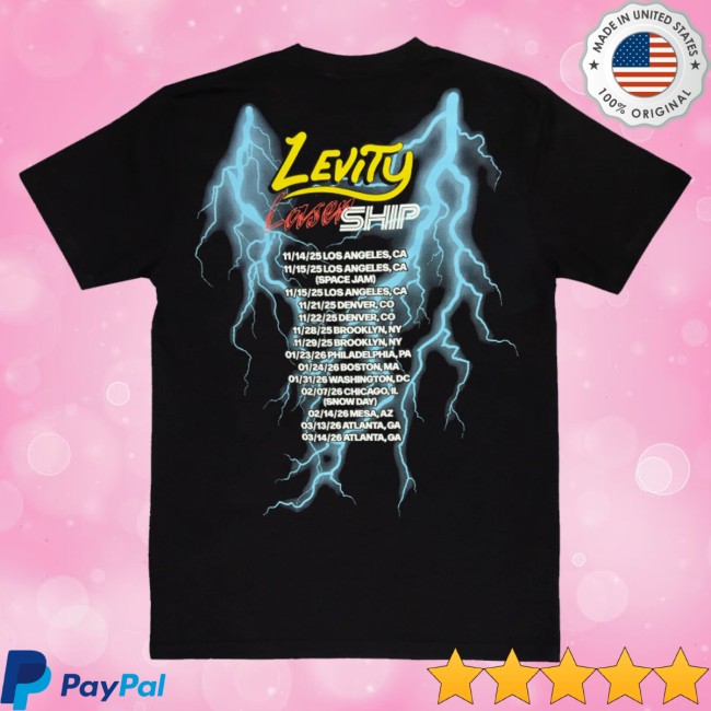 kenny Levity Merch Store Lasership Tour Lightning Tour Tee In Black kenny Levity Merch Store Lasership Tour Lightning Tour Tee In Black