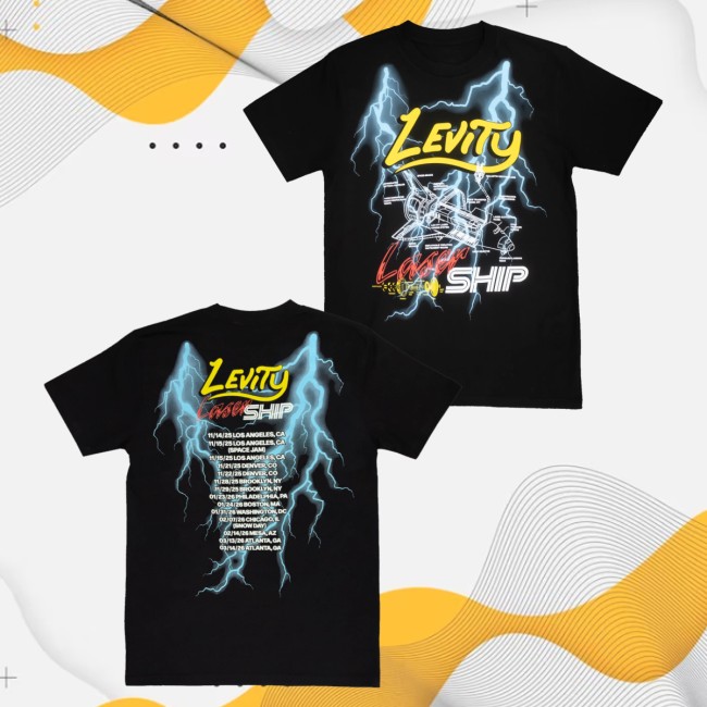 kenny Levity Merch Store Lasership Tour Lightning Tour Tee In Black0 kenny Levity Merch Store Lasership Tour Lightning Tour Tee In Black0