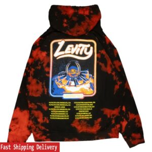 kenny Levity Merch Store Lasership Tour Red Shift Tie Dye Pullover Hoodie