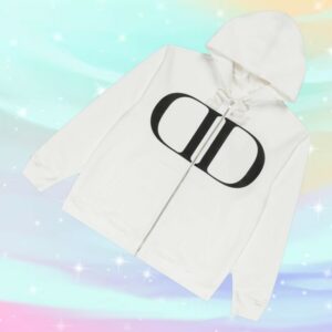 kenny Lil Tecca Merch Dopamine Logo Zip Hoodie White1