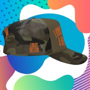kenny Lukas Nelson Merch Store Swoosh Camo Trucker Hat1