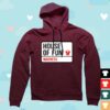 kenny Madness Store Merch Street Sign Hoody Burgundy