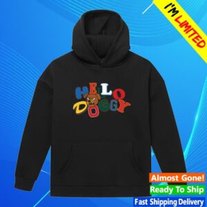 kenny Mashtag X Kecks Merch Store Hello Doggy Hoodie Black