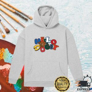 kenny Mashtag X Kecks Merch Store Hello Doggy Hoodie Grey Marl