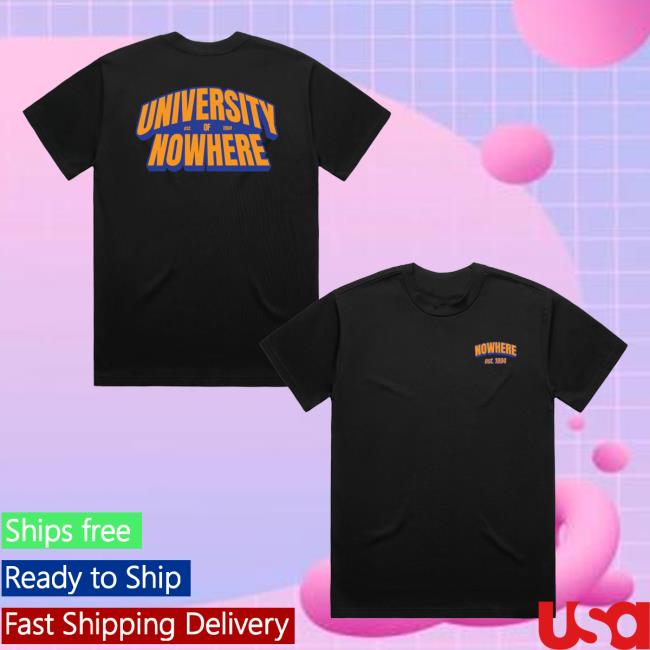 kenny Mashtag X Kecks Merch Store University Of Nowhere Tee Blackaa kenny Mashtag X Kecks Merch Store University Of Nowhere Tee Blackaa