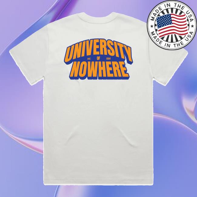 kenny Mashtag X Kecks Merch Store University Of Nowhere Tee Whitea kenny Mashtag X Kecks Merch Store University Of Nowhere Tee Whitea