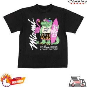 kenny Miami Heat Merch Store Court Culture X Duvin Flame Surf Shirt