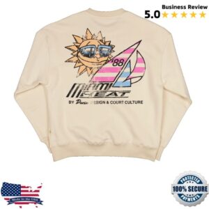 kenny Miami Heat Merch Store Court Culture X Duvin Sun Crew Sweatshirt