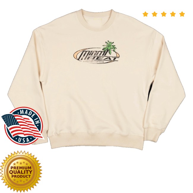 kenny Miami Heat Merch Store Court Culture X Duvin Sun Crew Sweatshirts kenny Miami Heat Merch Store Court Culture X Duvin Sun Crew Sweatshirts
