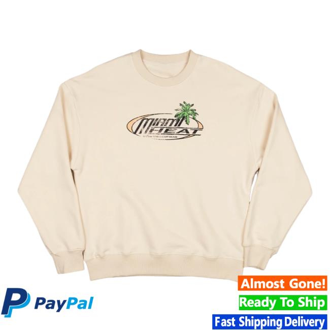 kenny Miami Heat Store Merch Court Culture X Duvin Sun Crew Sweater kenny Miami Heat Store Merch Court Culture X Duvin Sun Crew Sweater