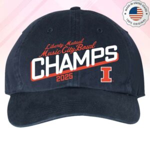 kenny Musiccity Bowl Merch Shop 2025 Transperfect Music City Bowl Illinois Champs Hat