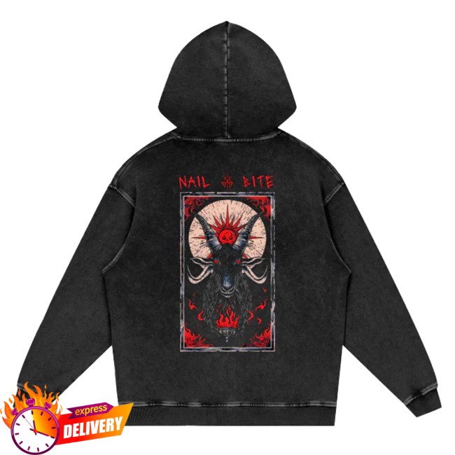 kenny Nail Bite Merch Store Odmpod Goat Lightly Faded Heavyweight Hoodie kenny Nail Bite Merch Store Odmpod Goat Lightly Faded Heavyweight Hoodie