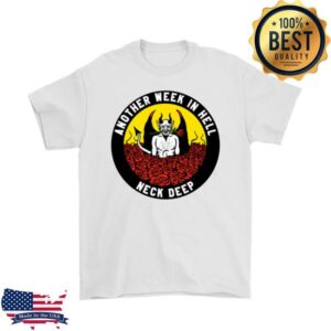 kenny Neck Deep Store Merch Another Week In Hell Tee White