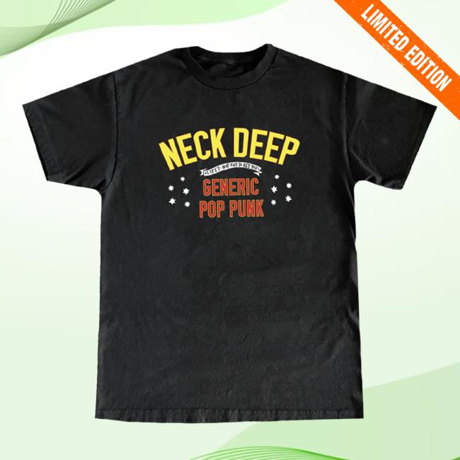 kenny Neck Deep Store Merch Gpp Lnotgy Tour Tee Black kenny Neck Deep Store Merch Gpp Lnotgy Tour Tee Black