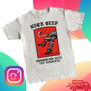 kenny Neck Deep Store Merch Serpents Tee Whitea