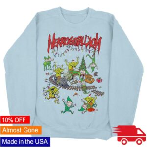 kenny Nekrogoblikon Merch Goblins Vs Elves Crewneck Limited Edition Print By Artist Dr Knudson