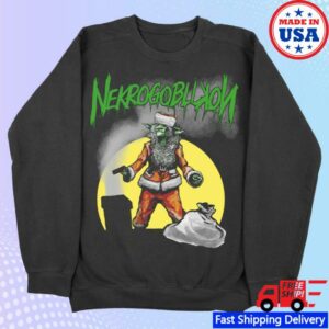 kenny Nekrogoblikon Merch Shop Santa Goblin Crewneck Black