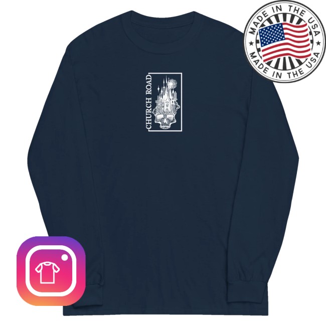 kenny Neurot Recordings Merch Church Road Skull Logo Navy Longsleeve kenny Neurot Recordings Merch Church Road Skull Logo Navy Longsleeve