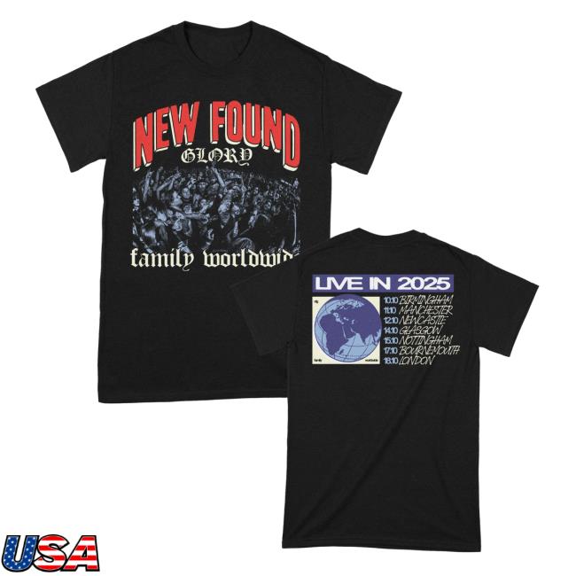 kenny New Found Glory Stuff Merch Store Family Tour 2025 T Shirt kenny New Found Glory Stuff Merch Store Family Tour 2025 T Shirt