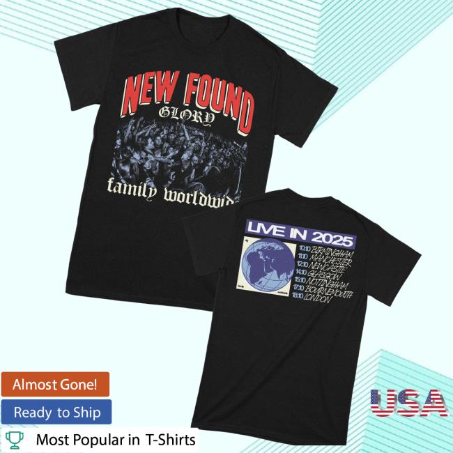 kenny New Found Glory Stuff Merch Store Family Tour 2025 T Shirta kenny New Found Glory Stuff Merch Store Family Tour 2025 T Shirta