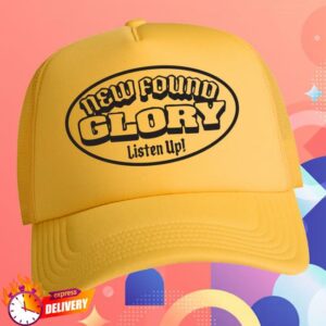 kenny New Found Glory Stuff Merch Store Listen Up Trucker Capa kenny New Found Glory Stuff Merch Store Listen Up Trucker Capa