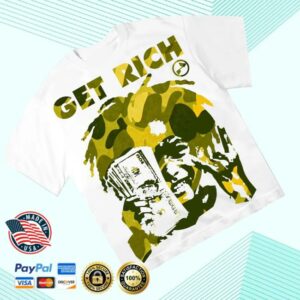 kenny Noissey Merch Shop Noissey Get Rich Camo Silhouette Tees