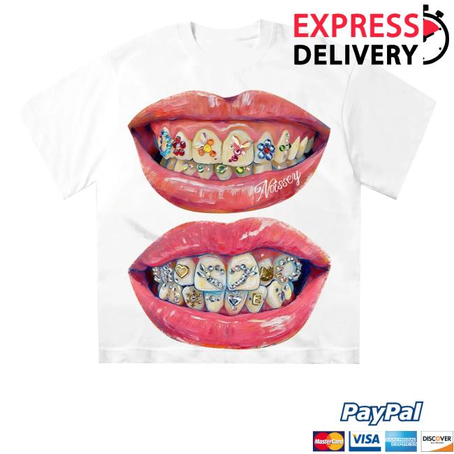 kenny Noissey Merch Shop Noissey Hand Drawn Iced Out Grillz Graphic Tee kenny Noissey Merch Shop Noissey Hand Drawn Iced Out Grillz Graphic Tee