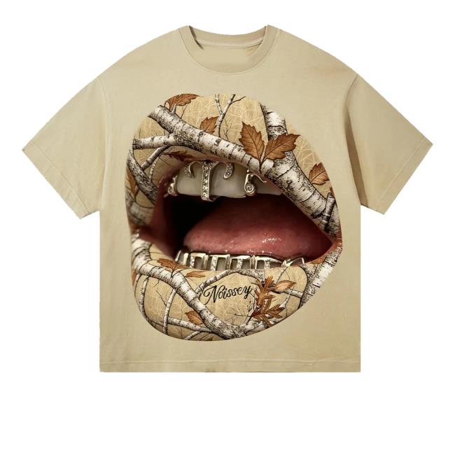 kenny Noissey Merch Shop Noissey Noissey Real Tree Camo Grillz Graphic Tee kenny Noissey Merch Shop Noissey Noissey Real Tree Camo Grillz Graphic Tee