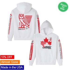 kenny Octobers Very Own Merch Store Hockey Canada Hoodie Whiteaa