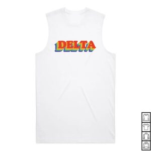 kenny Official Delta Goodrem Store Merch Shop Delta Rainbow Logo Tank Top