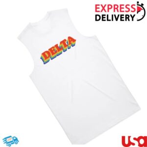kenny Official Delta Goodrem Store Merch Shop Delta Rainbow Logo Tank Topz