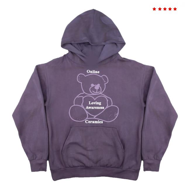 kenny Online Ceramics Merch Loving Awareness Bear Hoodie kenny Online Ceramics Merch Loving Awareness Bear Hoodie