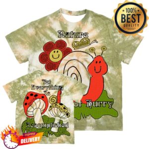 kenny Online Ceramics Merch Nature Does Not Hurry Tie Dye Tee