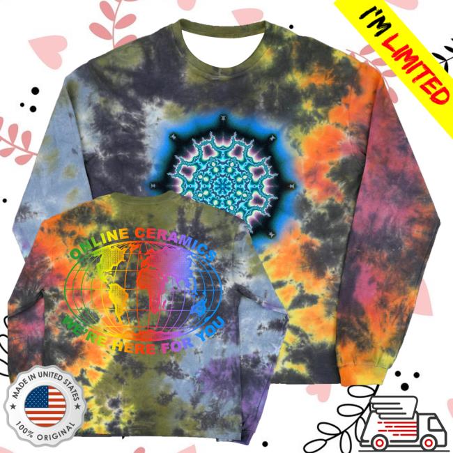 kenny Online Ceramics Merch Rejoice Tie Dye Long Sleeve Tee kenny Online Ceramics Merch Rejoice Tie Dye Long Sleeve Tee