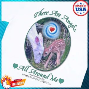 kenny Online Ceramics Merch Shop There Are Angels All Around Me White Teee kenny Online Ceramics Merch Shop There Are Angels All Around Me White Teee