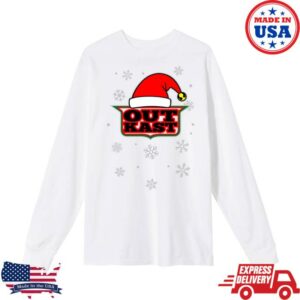 kenny Outkast Merch Store Outkast Santa Hat Logo Long Sleeve Tee