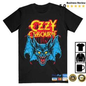 kenny Ozzy Osbourne Store Merch Glowing Eyes Bat Tee