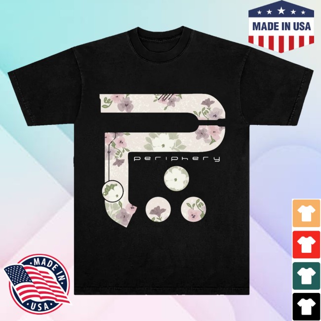 kenny Periphery Merch Store Floral P Logo 20 Tee kenny Periphery Merch Store Floral P Logo 20 Tee
