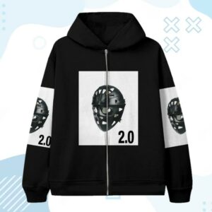 kenny Playboi Carti Merch Store Antagonist 20 Hockey Mask Zip Up Hoodie