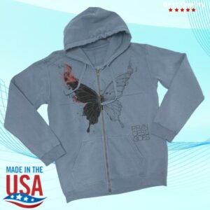 kenny Princess Goes Merch Store Butterfly Diagram Zip Up Hoodiea kenny Princess Goes Merch Store Butterfly Diagram Zip Up Hoodiea