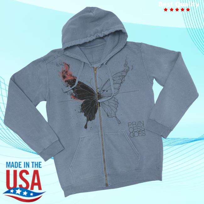 kenny Princess Goes Merch Store Butterfly Diagram Zip Up Hoodiea kenny Princess Goes Merch Store Butterfly Diagram Zip Up Hoodiea