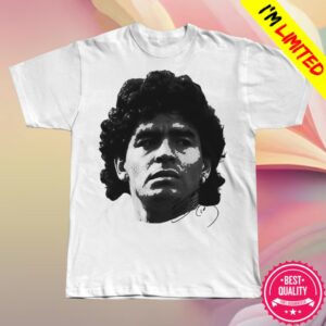 kenny Purereign Clothing Merch Maradona Big Head Tee White