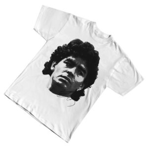 kenny Purereign Clothing Merch Maradona Big Head Tee White0