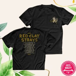 kenny Red Clay Strays Merch Red Clay Strays Vintage Get Right Tour Europe Shirt Mic Man