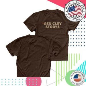 kenny Red Clay Strays Merch Store Red Clay Strays Moments Stacked Chest T Shirt Brown